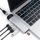 Satechi USB-C Pro USB Hub HDMI 4K & Ethernet - мултифункционален хъб за свързване на допълнителна периферия за MacBook Pro (сребрист) 2