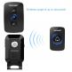 TeckNet WA668 Two Mains Plug-In Wireless Doorbell - безжичен звънец за входна врата (черен) 3