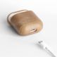 Krusell Sunne Leather Case - кожен кейс (ествествена кожа) за Apple Airpods (кафяв) 2