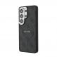 Дизайнерски кожен кейс с MagSafe за Samsung Galaxy S26 Ultra - Guess PU 4G Gold Frame MagSafe Leather Hard Case (черен) 1