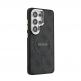 Дизайнерски кожен кейс с MagSafe за Samsung Galaxy S26 Ultra - Guess PU 4G Gold Frame MagSafe Leather Hard Case (черен) 3