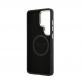 Дизайнерски кожен кейс с MagSafe за Samsung Galaxy S26 Ultra - Guess PU 4G Gold Frame MagSafe Leather Hard Case (черен) 5