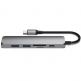 Satechi USB-C Multiport Adapter V2 - мултифункционален хъб за свързване на допълнителна периферия за компютри с USB-C (тъмносив) 4