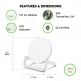 Belkin BOOST UP Wireless Charging Stand 10W - поставка (пад) за безжично захранване за  Apple, Samsung, LG, Sony и други QI съвместими устройства (бял) 10