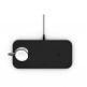 Zens Aluminium Dual Apple Watch 10W Wireless Charger ZEDC05B/00 - двойна станция за безжично зареждане на Qi съвместими устройства (черен) 5