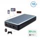 4smarts Power Bank VoltHub 20000 mAh Power Delivery 18W & Quick Charge 3.0 - външна батерия с 2xUSB и USB-C изхода и технология за бързо зареждане (тъмносив) 1