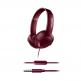 Philips Bass+ SHL3075RD On-Ear Headphones - слушалки с микрофон за мобилни устройства с 3.5 мм стерео-жак (червен) 3