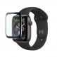 Torrii BodyGlass - калено стъклено защитно покритие с извити ръбове за дисплея на Apple Watch Series 4 (44mm) (черен-прозрачен) 2