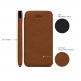 SENA UltraSlim Classic Pouch - кожен калъф (естествена кожа, ръчна изработка) за iPhone XS Max (кафяв) 4
