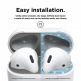 Elago AirPods Dust Guard - комплект метални предпазители против прах за Apple AirPods (тъмносив-мат) 2