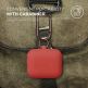 Elago Airpods Silicone Hang Case - силиконов калъф с карабинер за Apple Airpods (червен) 4