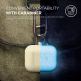 Elago Airpods Silicone Hang Case - силиконов калъф с карабинер за Apple Airpods (златист-фосфоресцираш) 5