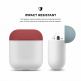 Elago Duo Silicone Case - силиконов калъф за Apple Airpods (бял-фосфор) 2