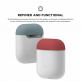 Elago Duo Silicone Case - силиконов калъф за Apple Airpods (бял-фосфор) 5