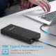 TeckNet iEP12000 20000mAh External Battery Power Bank - качествена външна батерия 20000mAh с USB-A и USB-C портове за зареждане на мобилни устройства (черен) 6