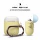 Elago Duo Hang Silicone Case - силиконов калъф за Apple Airpods (жълт) 4