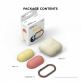Elago Duo Hang Silicone Case - силиконов калъф за Apple Airpods (златист-фосфоресциращ) 6