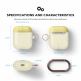 Elago Duo Hang Silicone Case - силиконов калъф за Apple Airpods (златист-фосфоресциращ) 7