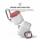 Elago Duo Hang Silicone Case - силиконов калъф за Apple Airpods (бял-фосфоресциращ) 3
