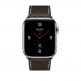 Apple Watch Hermès Series 4, 44mm Stainless Steel Case with Ébène Barenia Leather Single Tour Deployment Buckle, GPS + Cellular - умен часовник от Apple 1