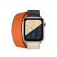 Apple Watch Hermès Series 4, 40mm Stainless Steel Case with Indigo/Orange Swift Leather Double Tour, GPS + Cellular - умен часовник от Apple 1