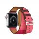 Apple Watch Hermès Series 4, 40mm Stainless Steel Case with Bordeaux/Rose Swift Leather Double Tour, GPS + Cellular - умен часовник от Apple 3