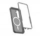 Удароустойчив хибриден кейс с MagSafe за Samsung Galaxy S26 - Urban Armor Gear Trooper MagSafe Case (сив-прозрачен) 1