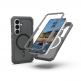 Удароустойчив хибриден кейс с MagSafe за Samsung Galaxy S26 - Urban Armor Gear Trooper MagSafe Case (сив-прозрачен) 17