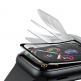Baseus Curved Screen Tempered Glass - калено стъклено защитно покритие с извити ръбове за дисплея на Apple Watch 42 mm (черен) 3