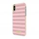 Kate Spade Wrap Glitter Stripe Case - удароустойчив хибриден кейс за iPhone XS, iPhone X (розов) 2