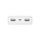 Xiaomi Mi Power Bank PLM06ZM 2C 20000mAh - външна батерия с 2 USB изхода за зареждане на мобилни устройства (бял) 3