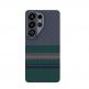 Кевларен кейс с MagSafe за Samsung Galaxy S26 Ultra - Benks Armor Air Aurora Kevlar Case 600D (черен-зелен) 2