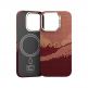 Кевларен кейс с MagSafe за iPhone 16 Pro - Benks GoldenTide ArmorAir Magnetic Kevlar Case 600D (червен-оранжев) 2