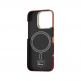 Кевларен кейс с MagSafe за iPhone 16 Pro - Benks GoldenTide ArmorAir Magnetic Kevlar Case 600D (червен-оранжев) 3
