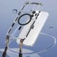 Хибриден удароустойчив кейс с MagSafe и връзка за носене през врата за iPhone 16 Pro  - Tel Protect Stap Clear Magnetic Case MagSafe (черен-прозрачен) 2