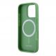 Дизайнерски кожен кейс с MagSafe за iPhone 16 Pro - Lacoste Iconic Petit Pique Woven Logo MagSafe Case (зелен) 5
