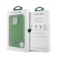 Дизайнерски кожен кейс с MagSafe за iPhone 16 Pro - Lacoste Iconic Petit Pique Woven Logo MagSafe Case (зелен) 6
