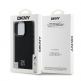 Дизайнерски кожен кейс с MagSafe за iPhone 16 Pro Max - DKNY PU Leather Stack Logo Magsafe Leather Hard Case (черен) 5
