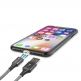 4smarts Magnetic USB Cable GRAVITYCord 2.0 with Two Lightning Connectors - кабел с магнитен накрайник с два Lightning конекторa за устройства с Lightning (100см) (сив) 3