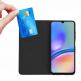 Кожен калъф с поставка и отделение за кр. карти за Samsung Galaxy S26 Ultra - Techsuit Magskin Book (черен) 4