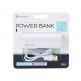 Platinet Power Bank Leather 2600mAh + microUSB cable - външна батерия 2600mAh за зареждане на мобилни устройства (бял) 1