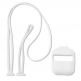 4smarts Basic Protection Case with 2 Straps - силиконов калъф с ленти за врата и китката за Apple AirPods (бял) 3