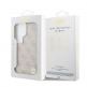 Дизайнерски кожен кейс с MagSafe за Samsung Galaxy S26 Ultra - Guess PU 4G Script Metal Logo Magnetic Case (розов) 6