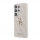 Дизайнерски кожен кейс за Samsung Galaxy S26 Ultra - Guess PU 4G Metal Logo Leather Hard Case (розов) 1