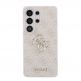Дизайнерски кожен кейс за Samsung Galaxy S26 Ultra - Guess PU 4G Metal Logo Leather Hard Case (розов) 2