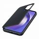 Оригинален калъф, през който виждате информация от дисплея за Samsung Galaxy A54 - Samsung Galaxy S-View Wallet Cover EF-ZA546CBEGWW (черен) 1