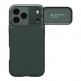 Силиконов (TPU) калъф с капак за камерата с MagSafe за iPhone 17 Pro - Spigen Optik Armor MagSafe Case (зелен) 1