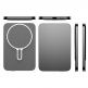 Преносима външна батерия с USB-C порт и безжично зареждане с MagSafe - 3mk MagSnap Go Magnetic Wireless Charging Power Bank 5000 mAh 20W (тъмносив) 5