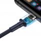 Baseus Cafule Quick Charge USB-C Cable - кабел с въжена оплетка и бързо зареждане за устройства с USB-C порт (100 см) (тъмносин) 4