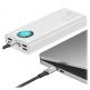 Baseus Amblight Power Bank with Digital Display Quick Charge - външна батерия 30000 mAh с 4xUSB и USB-C изходи за зареждане на смартфони и таблети (бял) 2